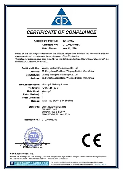 certificate of compliance